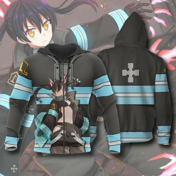 Tamaki Kotatsu Fire Force Manga 2k942 Fan Gift Stylist Unisex Cartoon 3d Hoodie Zip Hoodie 2132