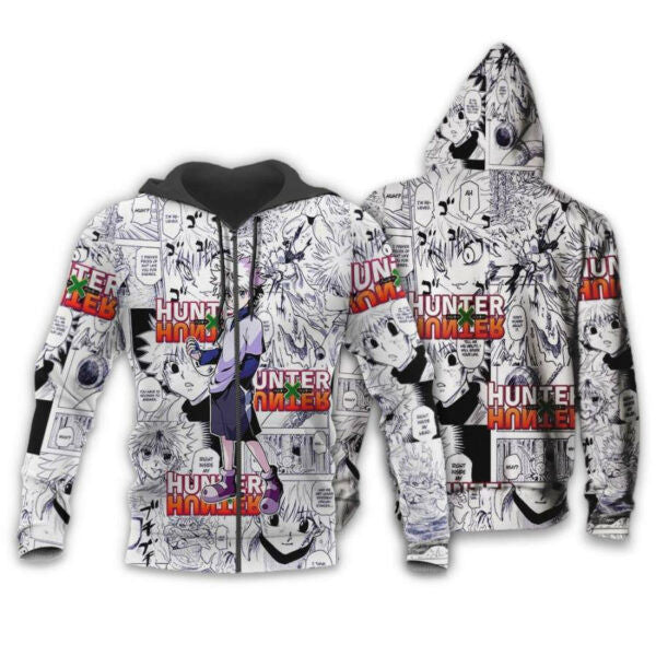 Killua Hunter X Hunter Anime 2k950 Fan Gift Stylist Unisex Cartoon 3d Hoodie Zip Hoodie 1444