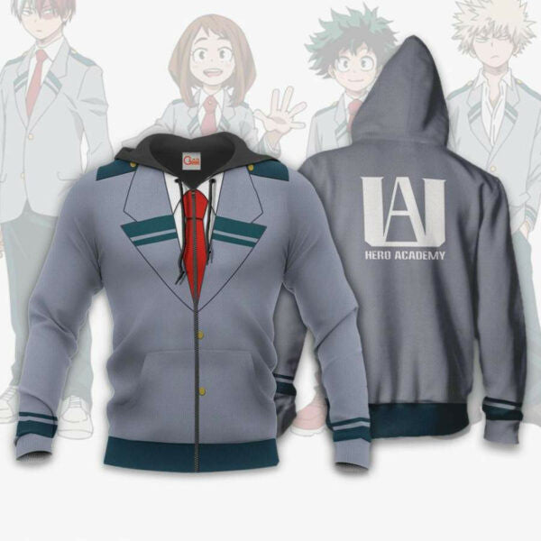 My Hero Academia School Uniform Anime 2k983 Fan Gift Stylist Unisex Cartoon 3d Hoodie Zip Hoodie 2645