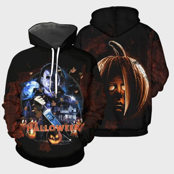 Michael Myers Pumpkin Horror Movies 2k517 Lover Gift,michael Myers All Over Print 3d Hoodie 1439