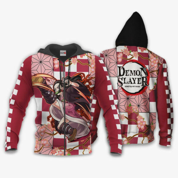 Demon Slayer Nezuko Anime 2k843 Fan Gift Stylist Unisex Cartoon 3d Hoodie Zip Hoodie 1707