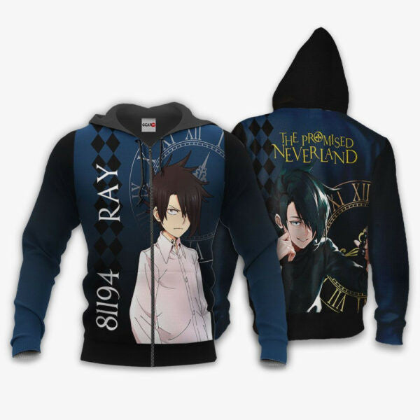 The Promised Neverland Ray Anime 3k362 Fan Gift Stylist Unisex Cartoon 3d Hoodie Zip Hoodie 2022