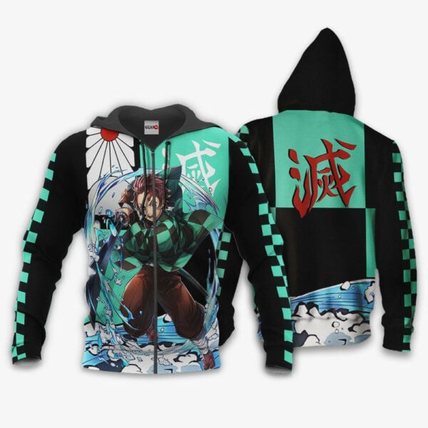 Demon Slayer Tanjiro Anime 2k850 Fan Gift Stylist Unisex Cartoon 3d Hoodie Zip Hoodie 1286
