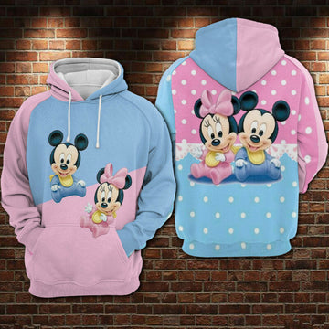 Mickey Mouse Love Minne 01 Hoodie - Zip Hoodie