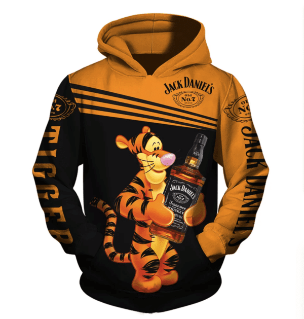 Winnie The Pooh Tigger Jack Daniel S Winnie The Pooh Hoodie Zip Hoodie, Gift For Fan Ver12, Aop Hoodie 2069
