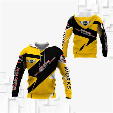 Mini John Cooper Works Shirt Fan Gift 686, Stylist Unisex 3d Hoodie Zip Hoodie 2270