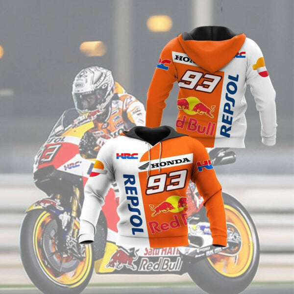 Honda Racing Racing Shirt Fan Gift 516, Stylist Unisex 3d Hoodie Zip Hoodie 1721