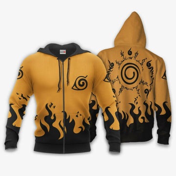 Naruto Kurama Seal Naruto Symbol Anime 3k410 Fan Gift Stylist Unisex Cartoon 3d Hoodie Zip Hoodie 2780