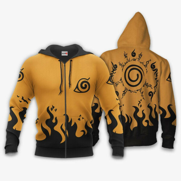 Naruto Kurama Seal Naruto Symbol Anime 3k410 Fan Gift Stylist Unisex Cartoon 3d Hoodie Zip Hoodie 2780