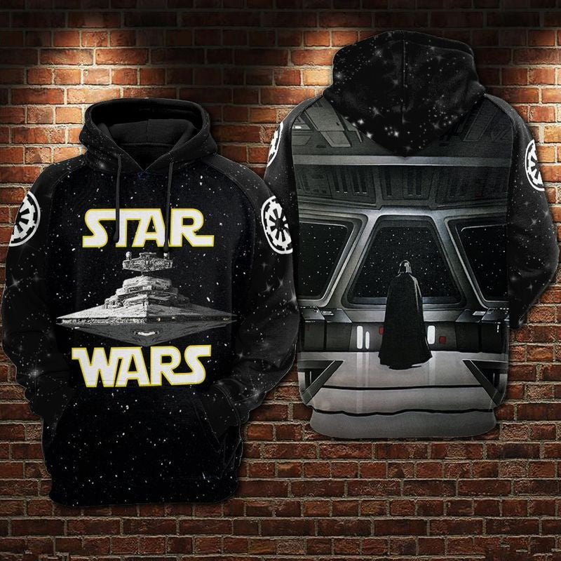 I Love Star Wars Over Print 3d Hoodie Zip Hoodie