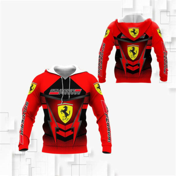 Scuderia Ferrari Luxyry Racing Car F1 8k151 Fan Gift 3d Zip Hoodie Hoodie Ii0 2124