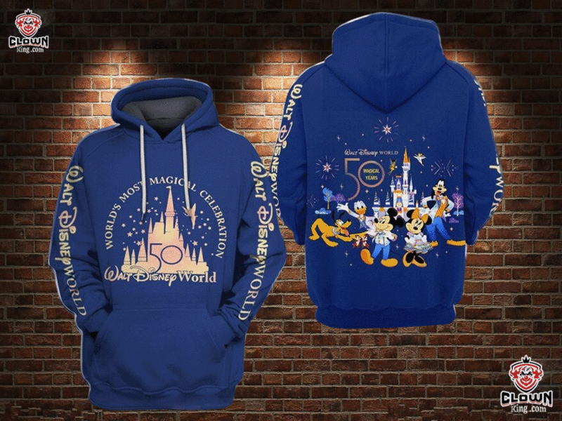 Disney 50th Anniversary Custom Hoodie Zip Hoodie Pk002
