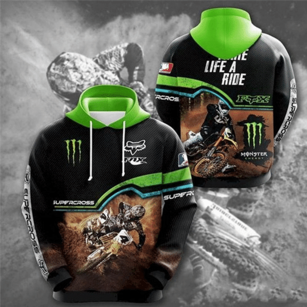 Fox Racing X Monter Energy 1 Fan Gift 3d Hoodie 210