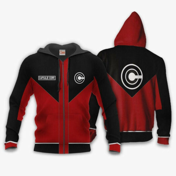 Capsule Corp Uniform Dragon Ball Z Anime 1k288 Fan Gift Stylist Unisex Cartoon Graphic Outfits Aop 3d Hoodie, Zip Hoodie 1296