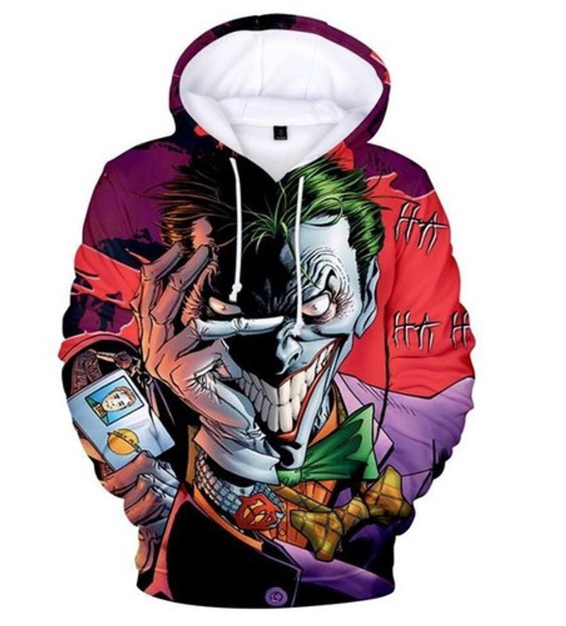 Joker Suicide Squad Creepy Halloween 3d Hoodie