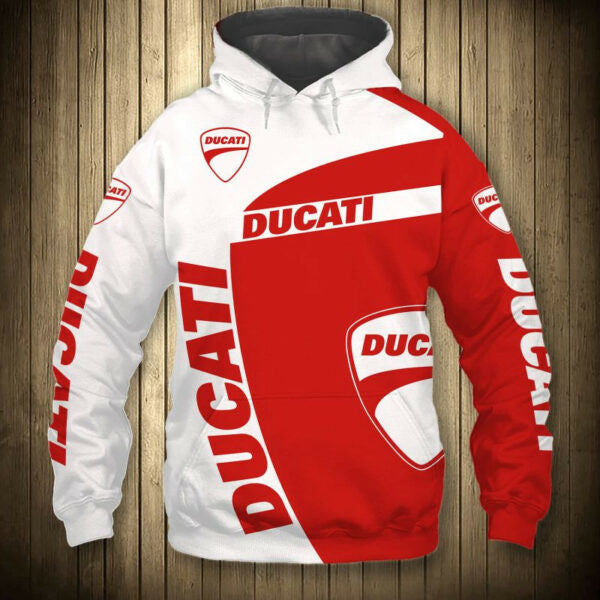 Ducati Motor Holding Racing 7k365 Fan Gift Stylist Unisex Cartoon 3d Hoodie Zip Hoodie 563