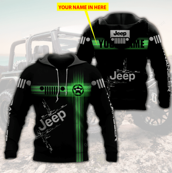 Custom Name Jeep Wrangler 16 Fan Gift, Jeep Wrangler Aop Hoodie 1454
