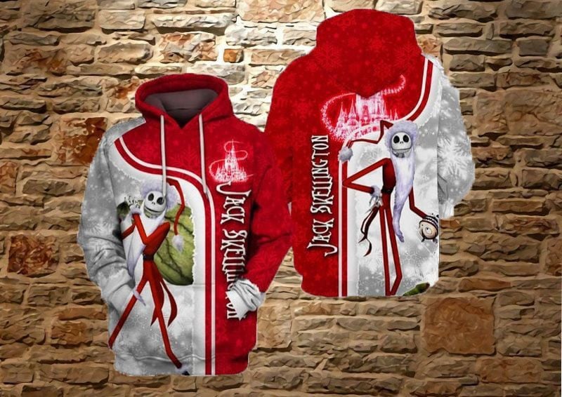 Jack Skellington Over Print 3d Hoodie Zip Hoodie 227