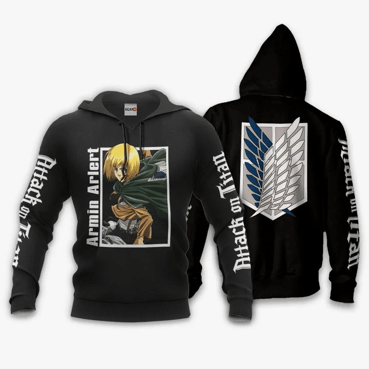 Armin Arlert Attack On Titan Anime Manga For Men And Women 3d Hoodie Zip Hoodie