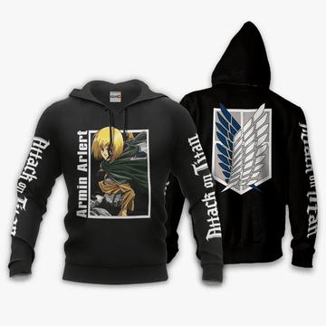 Armin Arlert Attack On Titan Anime Manga For Men And Women 3d Hoodie Zip Hoodie