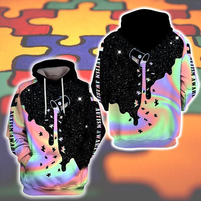 Autism Awareness 3d Hoodie Zip Hoodie