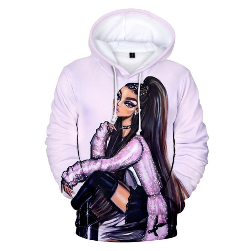3d Ariana Grande Lihlooho Hoodie