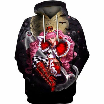 Perona One Piece Over Print 3d Hoodie Zip Hoodiee