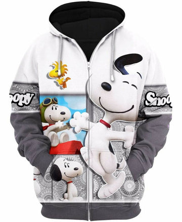 Charlie Brown And Snoopy 3d Hoodie Zip Hoodie
