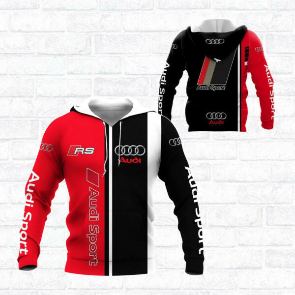 Audi Sport Luxury Car 8k297 Fan Gift 3d Zip Hoodie Hoodie Ii0 1587