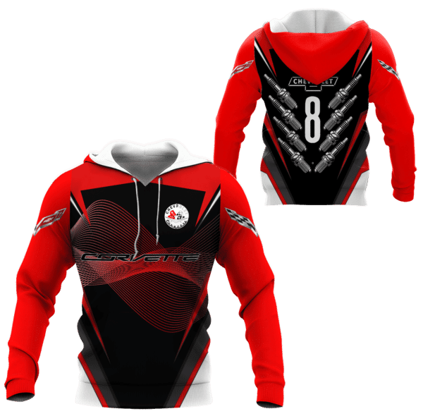 Chevrolet Corvette Shirt Fan Gift 835, Stylist Unisex 3d Hoodie Zip Hoodie 1691