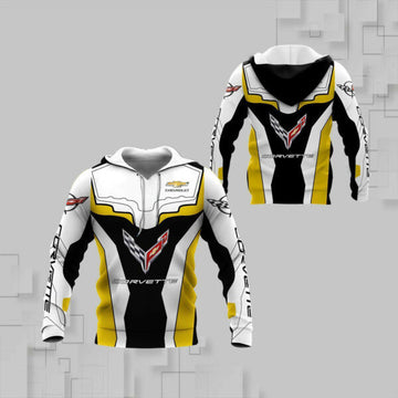 Chevrolet Corvette Shirt Fan Gift 775, Stylist Unisex 3d Hoodie Zip Hoodie 708