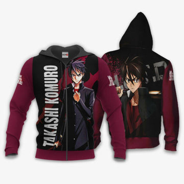 Highschool Of Dead Takashi Komuro Anime 3k326 Fan Gift Stylist Unisex Cartoon 3d Hoodie Zip Hoodie 193