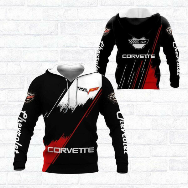 Chevrolet Corvette Shirt Fan Gift 778, Stylist Unisex 3d Hoodie Zip Hoodie 457