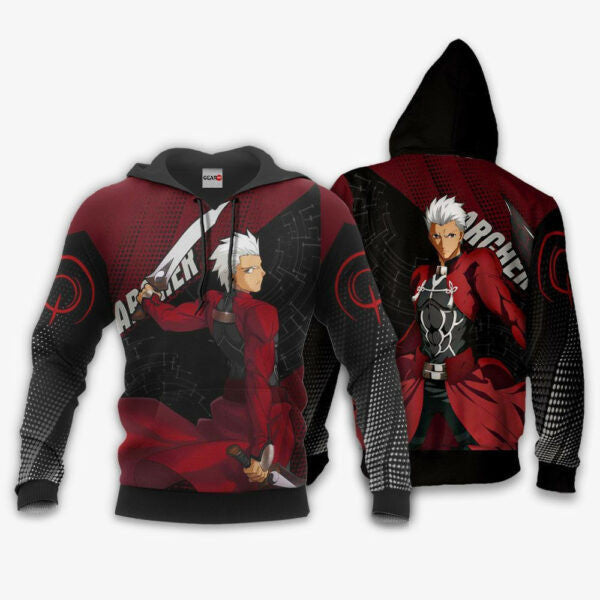 Fate Stay Night Archer Anime 3k168 Fan Gift Stylist Unisex Cartoon 3d Hoodie Zip Hoodie 1384