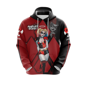 Harley Quinn Hoodie Harley Quinn Old And New Black Red 3d Hoodie Zip Hoodie