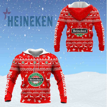 Heineken Shirt Fan Gift 182, Stylist Unisex 3d Hoodie Zip Hoodie 1735