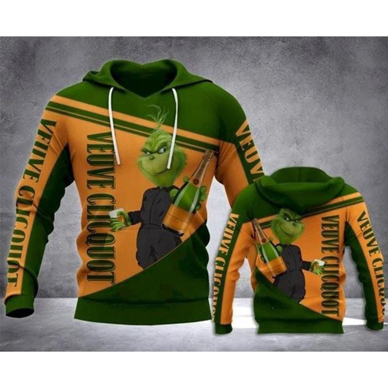 Grinch Veuve Clicquot For Men For Women 3d Hoodie