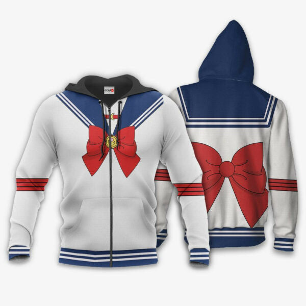 Sailor Moon Uniform Anime 3k212 Fan Gift Stylist Unisex Cartoon 3d Hoodie Zip Hoodie 2346
