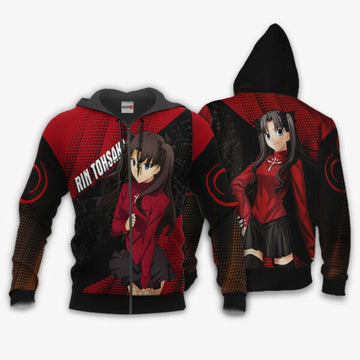 Fate Stay Night Rin Tohsaka Anime 3k419 Fan Gift Stylist Unisex Cartoon 3d Hoodie Zip Hoodie 228