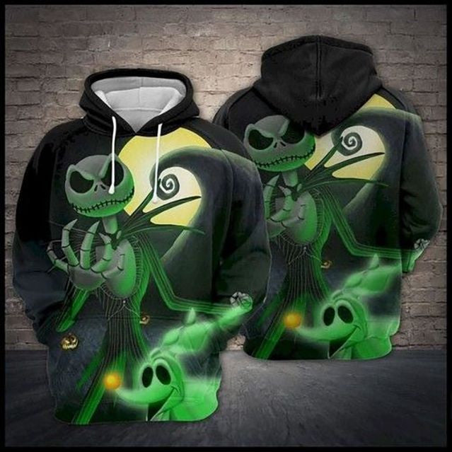 Jack Skellington Halloween 3d Hoodie Zip Hoodie