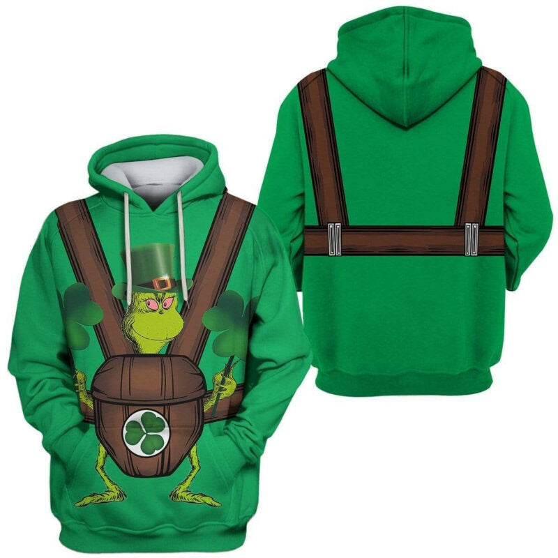 Grinch Shirt Christmas Baby Grinch Green 3d Hoodie Zip Hoodie