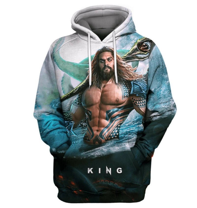 Dc King Aquaman 3d Hoodie Zip Hoodie