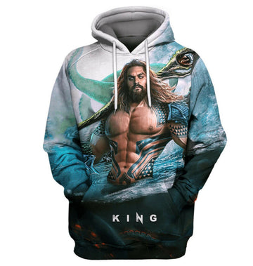 Dc King Aquaman 3d Hoodie Zip Hoodie