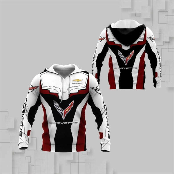 Chevrolet Corvette Shirt Fan Gift 779, Stylist Unisex 3d Hoodie Zip Hoodie 1048