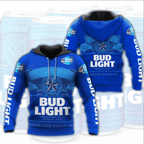 Texan Brewed Bud Light Aop Hoodie 2356