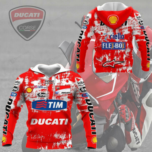 Ducati Racing Shirt Fan Gift 528, Stylist Unisex 3d Hoodie Zip Hoodie 201
