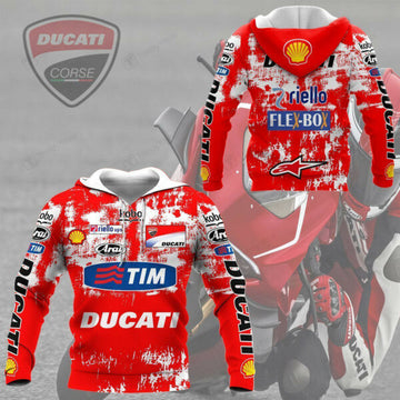 Ducati Racing Shirt Fan Gift 528, Stylist Unisex 3d Hoodie Zip Hoodie 201