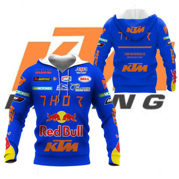 Red Bull Ktm Factory Racing F1 8k111 Fan Gift 3d Zip Hoodie Hoodie Ii0 2397