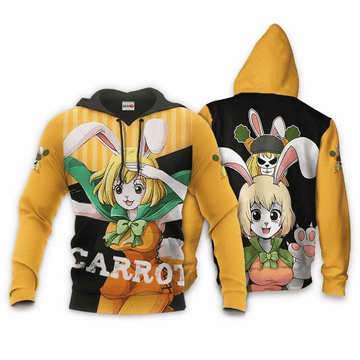 Rabbit Mink Carrot One Piece Anime Manga For Men And Women 3d Hoodie Zip Hoodie