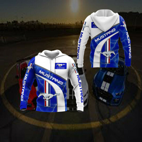 Ford Mustang Luxury Car 8k196 Fan Gift 3d Zip Hoodie Hoodie Ii0 84